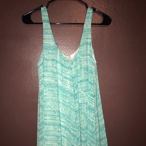 Blue and white dress